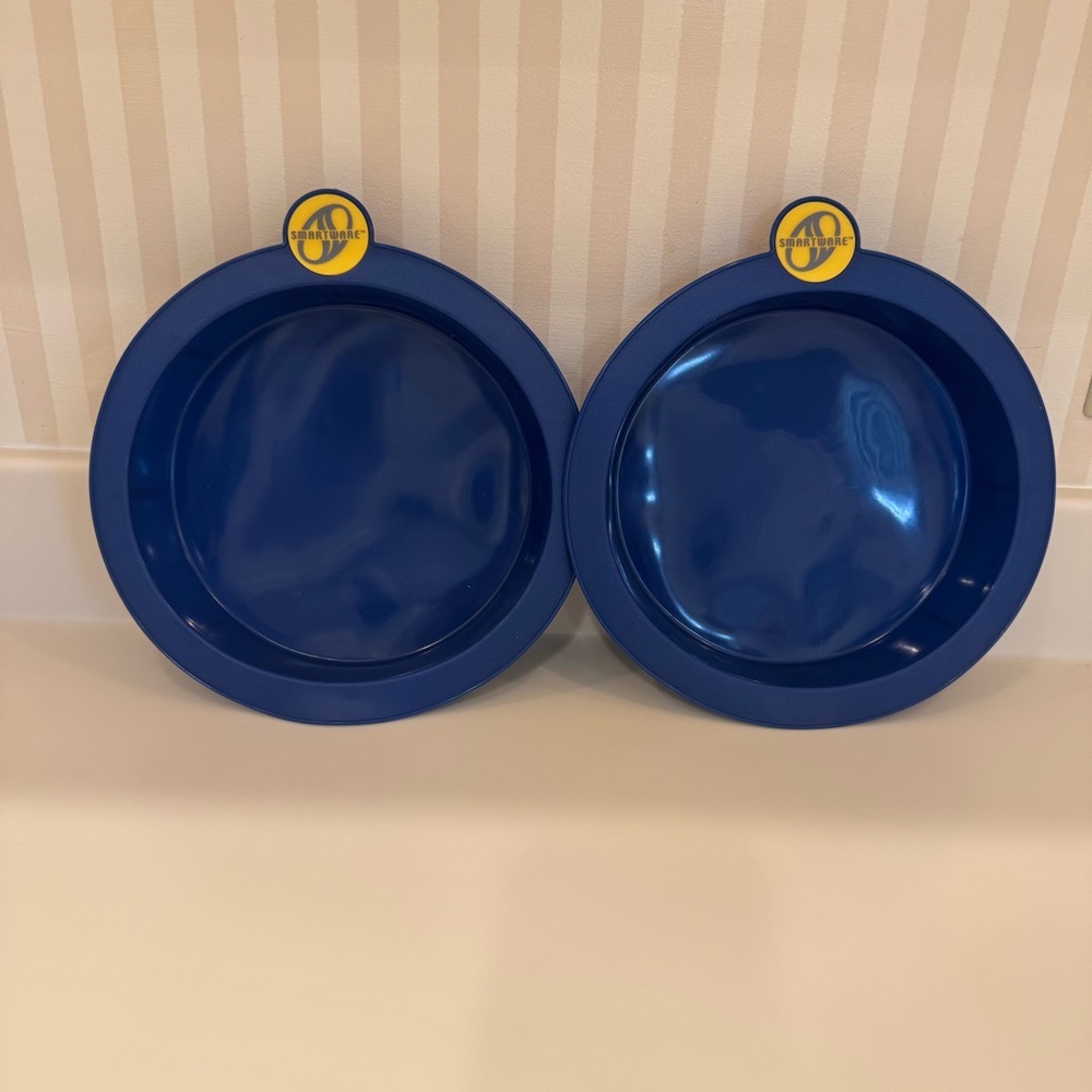 Smartware Silicone Set Of Two Round Blue Cake Pan - Picture 2 of 9